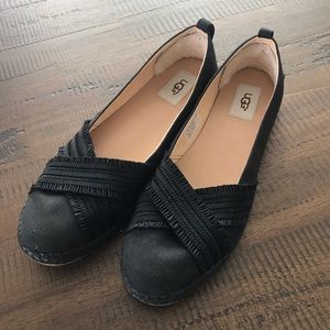 UGG black slip/slide on shoes